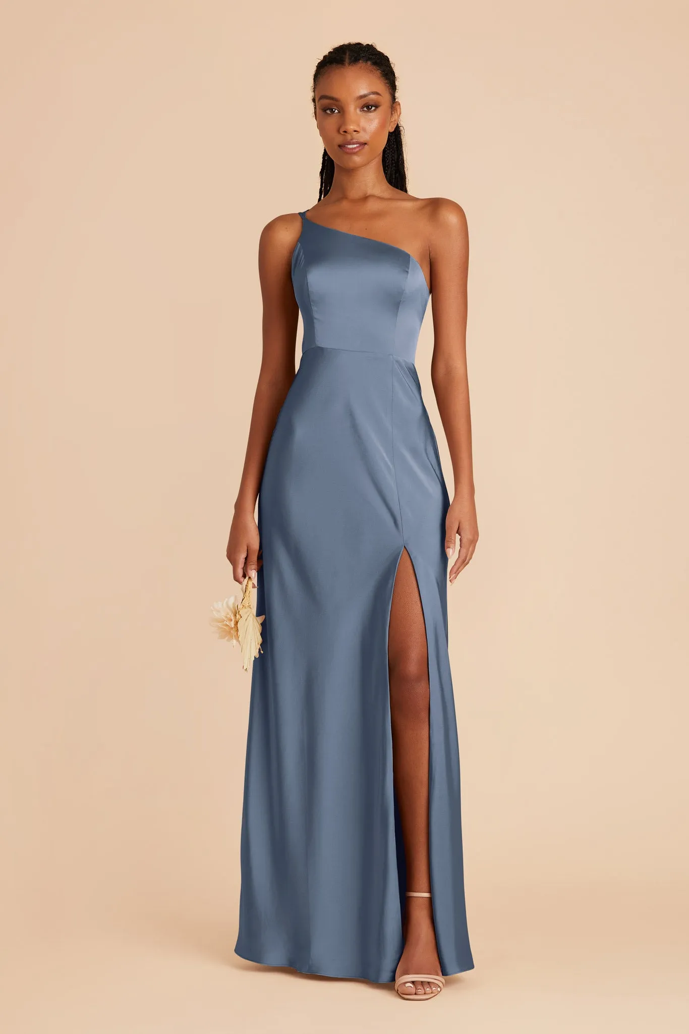 Kensie Matte Satin Dress - French Blue sold by Birdy Grey