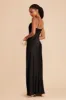 Lisa Long Matte Satin Dress - Black sold by Birdy Grey