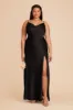 Lisa Long Matte Satin Dress - Black sold by Birdy Grey