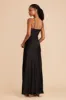 Lisa Long Matte Satin Dress - Black sold by Birdy Grey