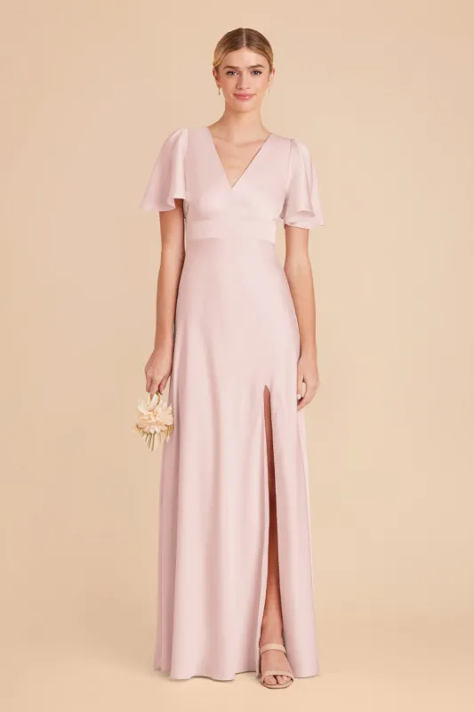 Marni Matte Satin Dress - Pale Blush sold by Birdy Grey