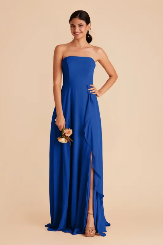 Winnie Convertible Chiffon Dress - Cobalt Blue sold by Birdy Grey
