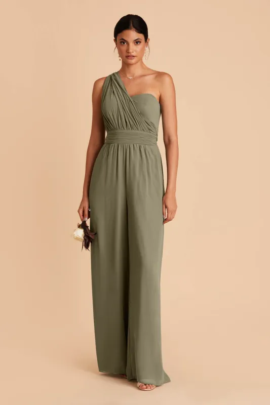 Gigi Convertible Jumpsuit - Moss Green sold by Birdy Grey