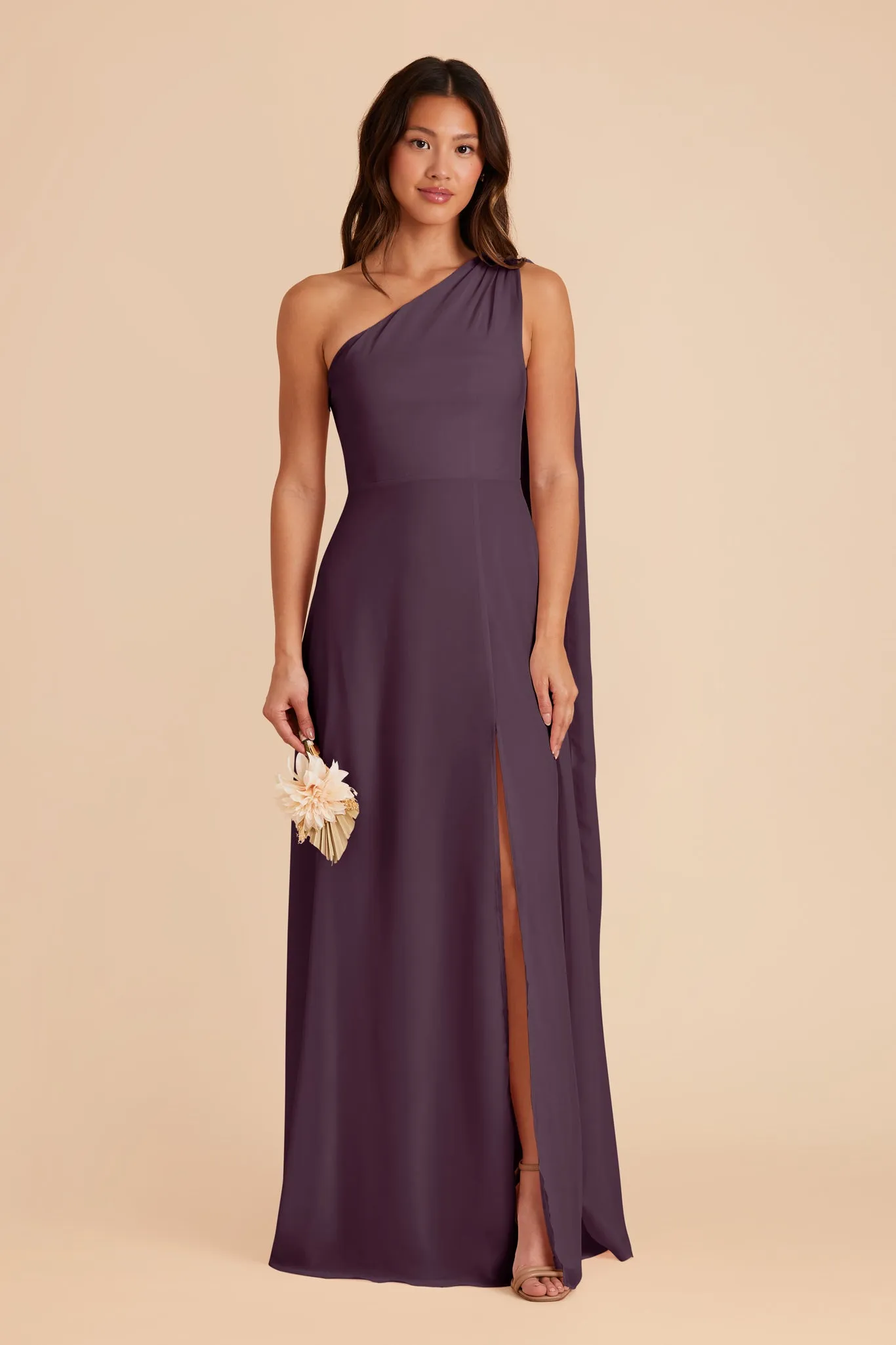 Melissa Chiffon Dress - Plum sold by Birdy Grey