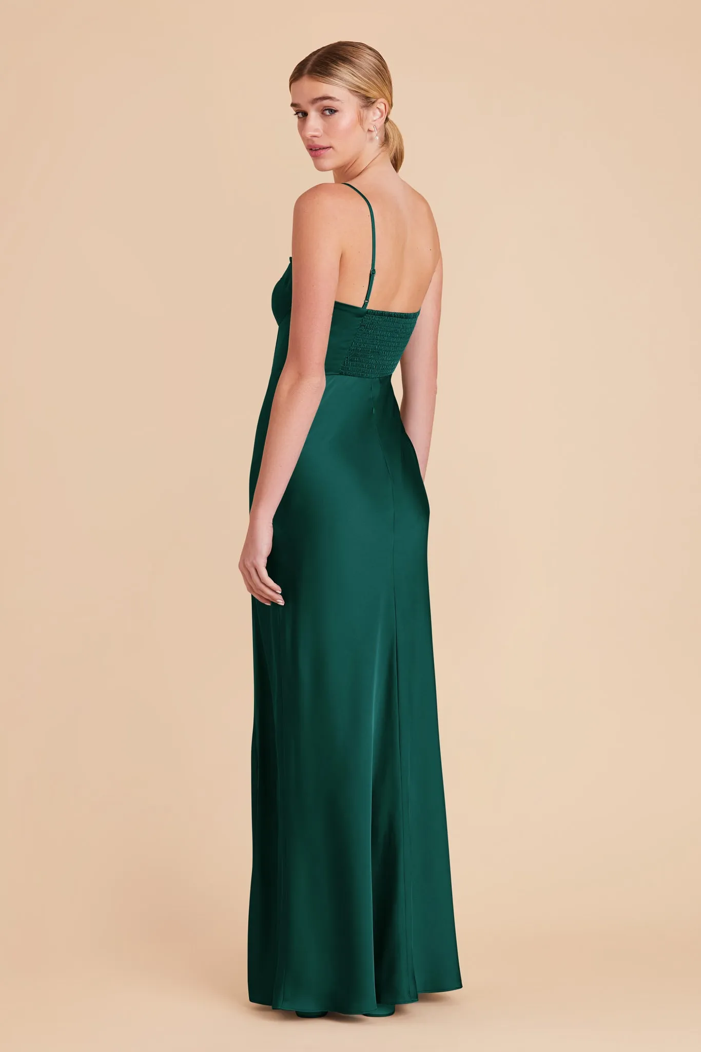 Jessica Matte Satin Dress - Emerald sold by Birdy Grey product image thumbnail 4