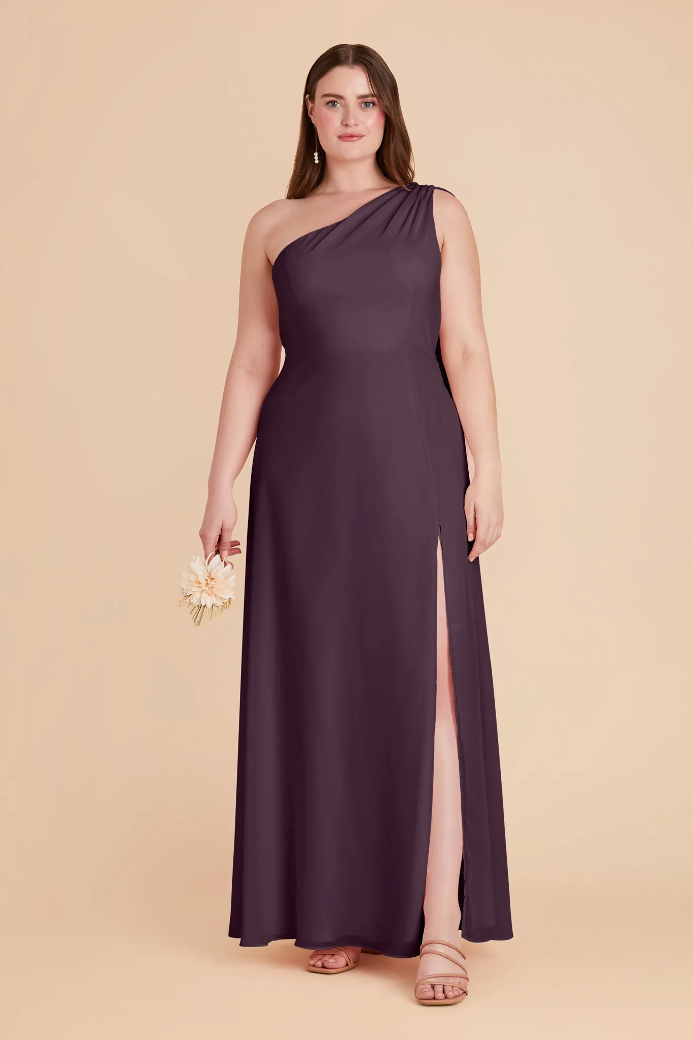 Melissa Chiffon Dress - Plum sold by Birdy Grey product image thumbnail 2