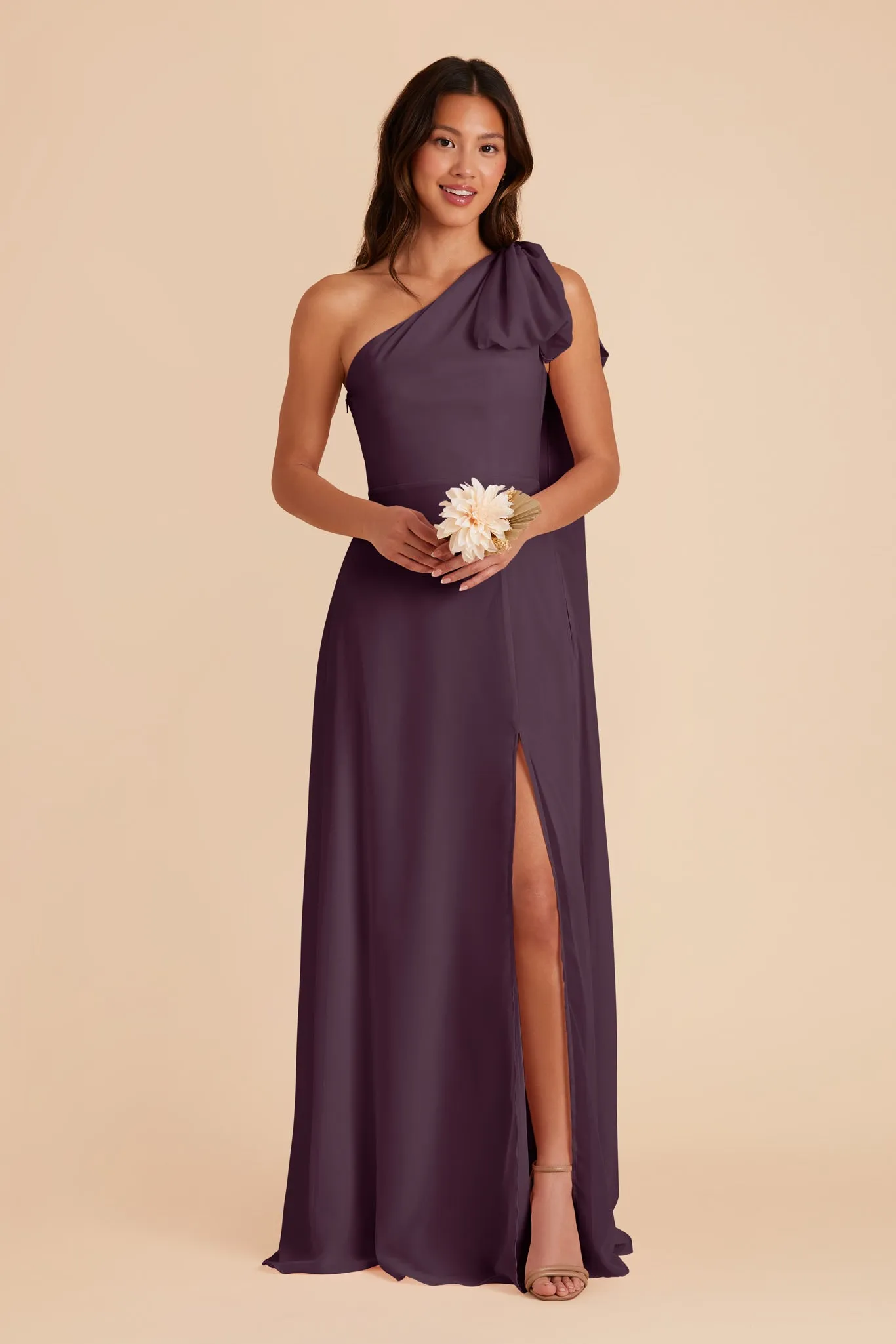 Melissa Chiffon Dress - Plum sold by Birdy Grey product image thumbnail 3