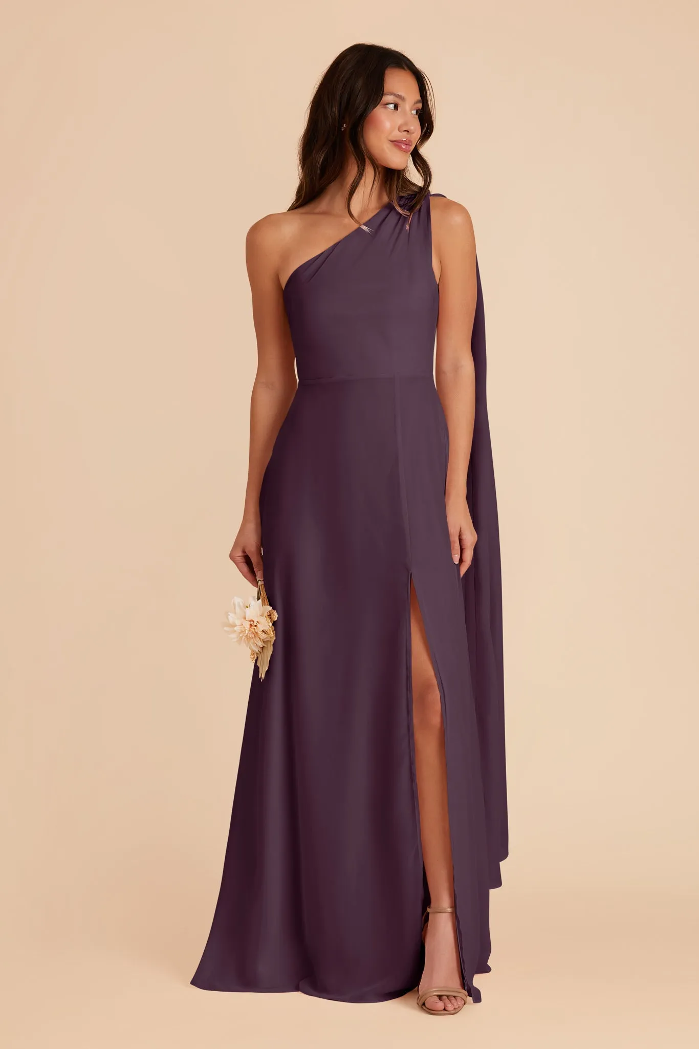 Melissa Chiffon Dress - Plum sold by Birdy Grey product image thumbnail 4