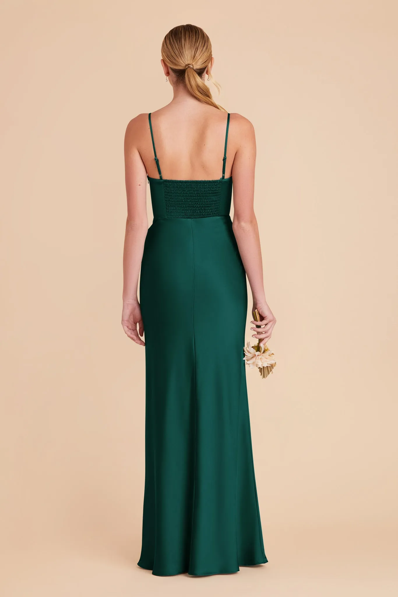 Jessica Matte Satin Dress - Emerald sold by Birdy Grey product image thumbnail 5
