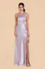 Kira Shiny Satin Dress - Dusty Lilac sold by Birdy Grey