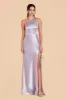 Kira Shiny Satin Dress - Dusty Lilac sold by Birdy Grey