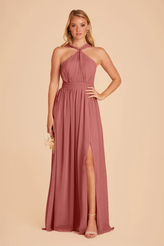 Kiko Chiffon Dress - Mulberry sold by Birdy Grey