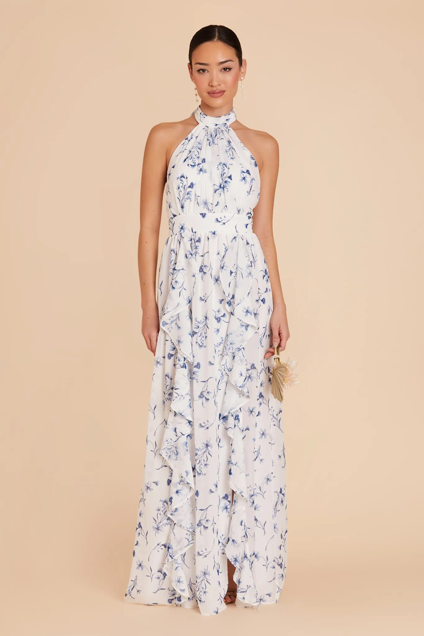 Joyce Chiffon Dress - Blue Le Fleur sold by Birdy Grey product image thumbnail 2