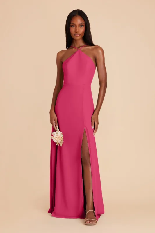 Juliet Chiffon Dress - Fuchsia sold by Birdy Grey