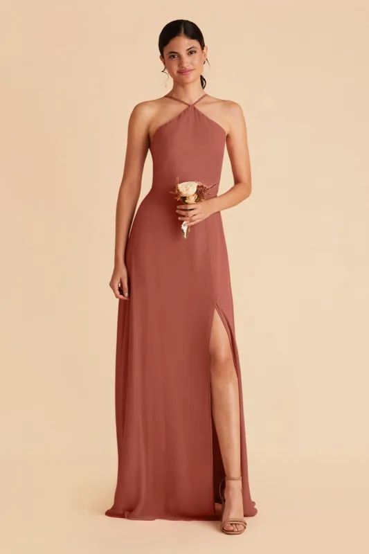 Juliet Chiffon Dress - Desert Rose sold by Birdy Grey