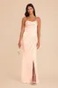 Carrie Matte Satin Dress - Peach Cream sold by Birdy Grey