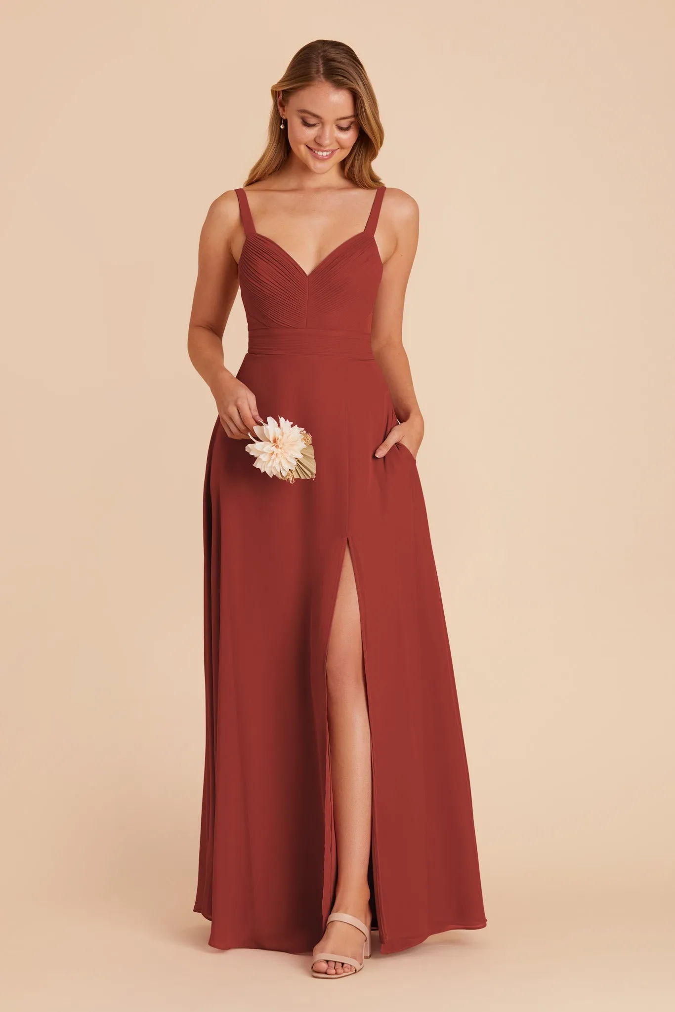 Deborah Chiffon Dress - Spice sold by Birdy Grey product image thumbnail 4