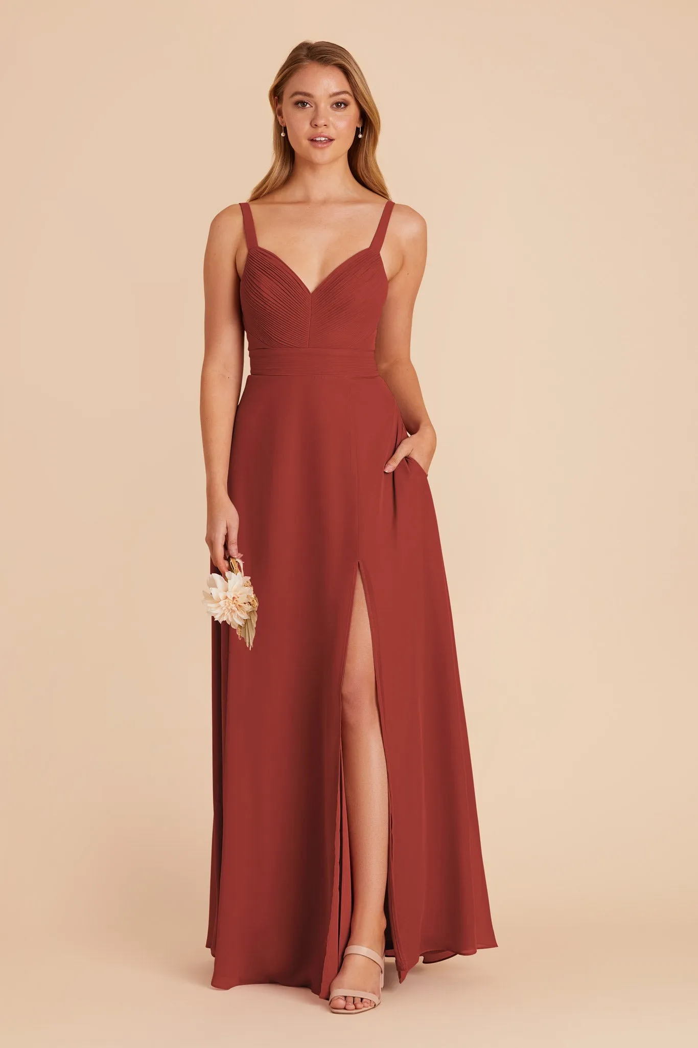 Deborah Chiffon Dress - Spice sold by Birdy Grey product image thumbnail 3