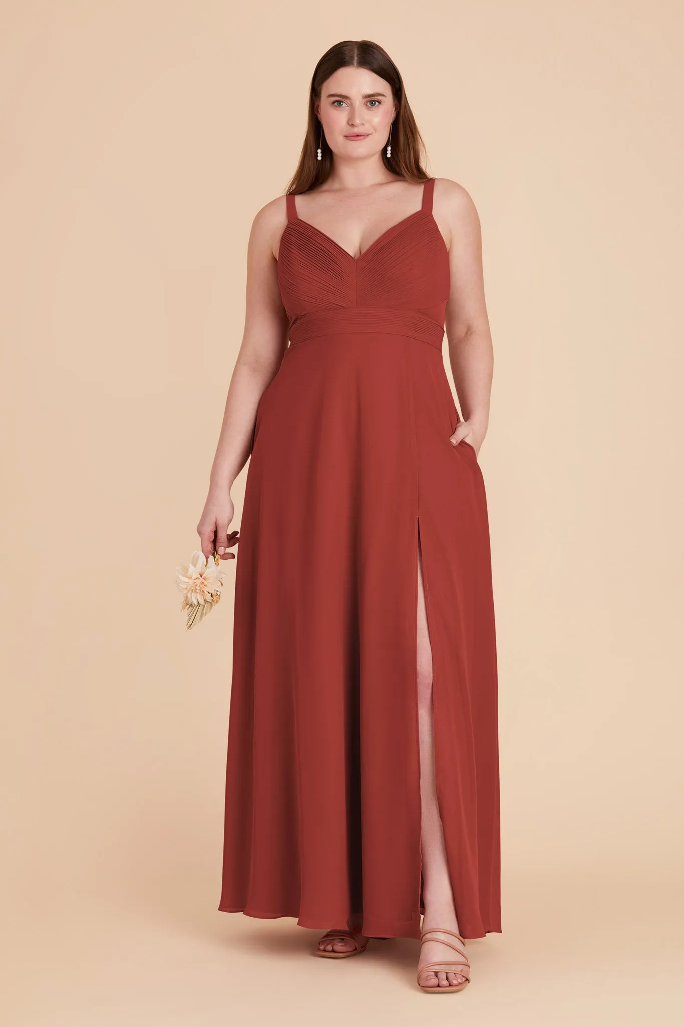 Deborah Chiffon Dress - Spice sold by Birdy Grey product image thumbnail 2