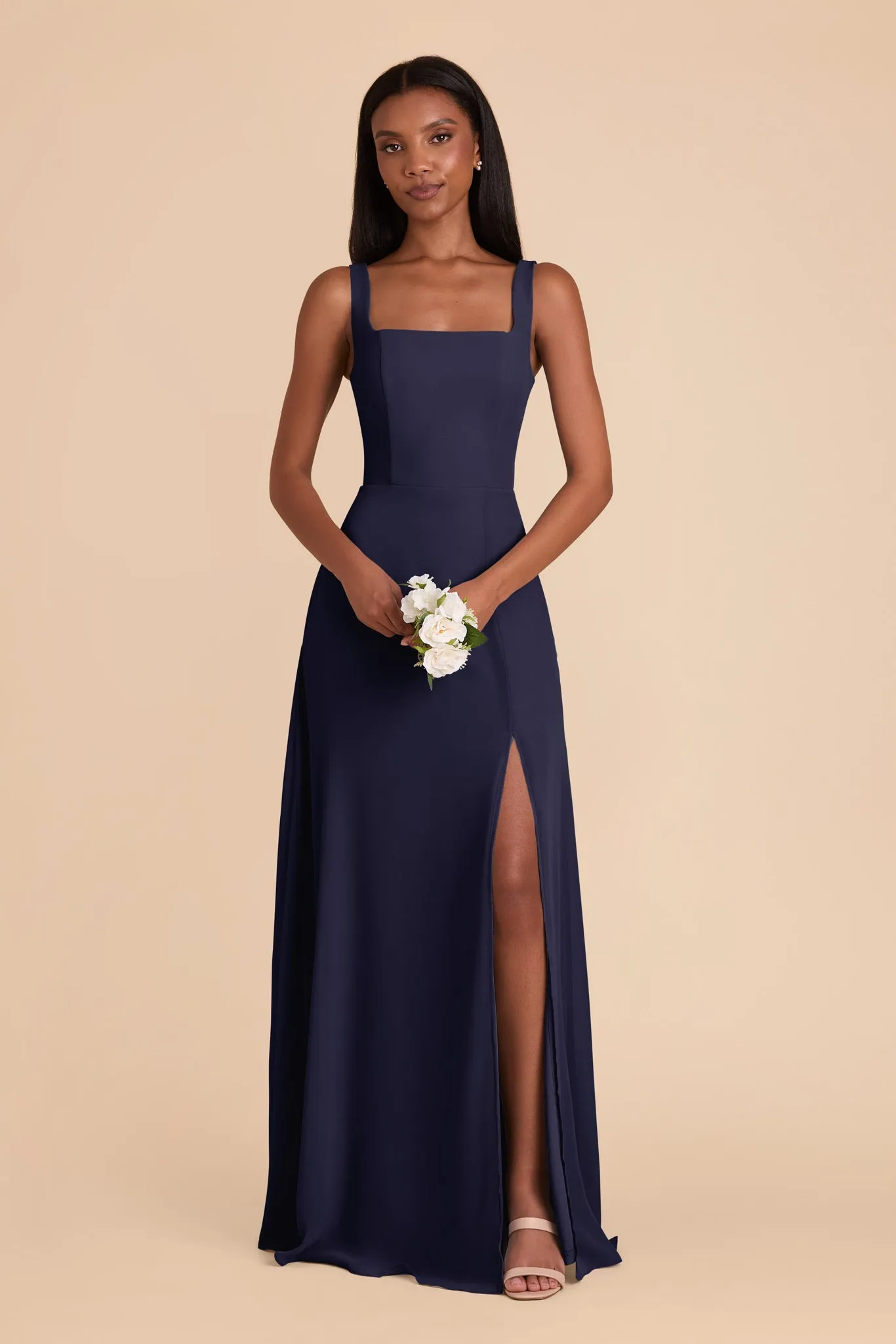 Alex Convertible Dress Chiffon - Navy sold by Birdy Grey