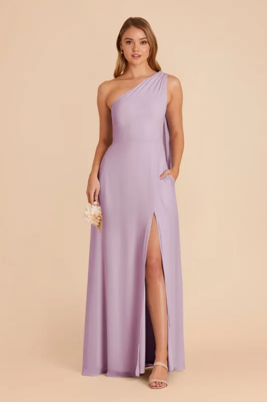 Melissa Chiffon Dress - Lavender sold by Birdy Grey