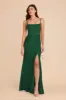 Mai Matte Satin Dress - Forest Green sold by Birdy Grey