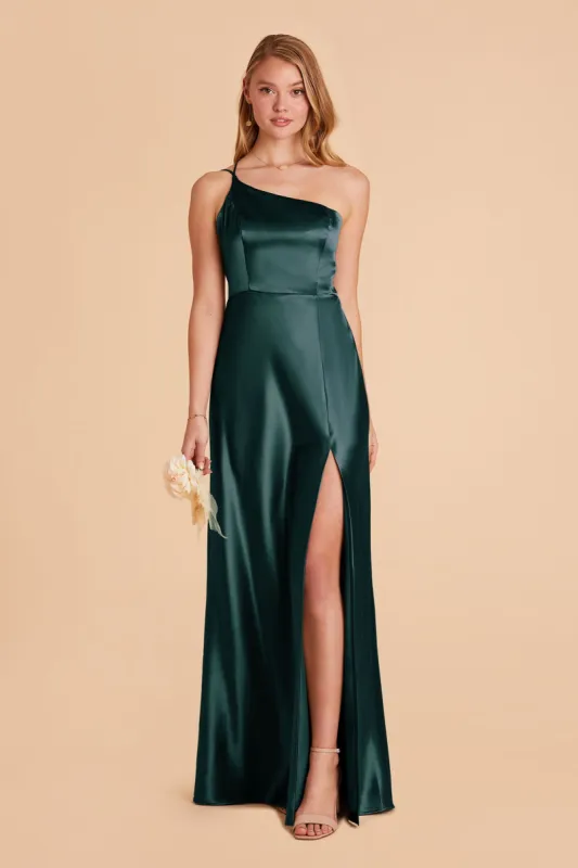Kensie Shiny Satin Dress - Emerald sold by Birdy Grey