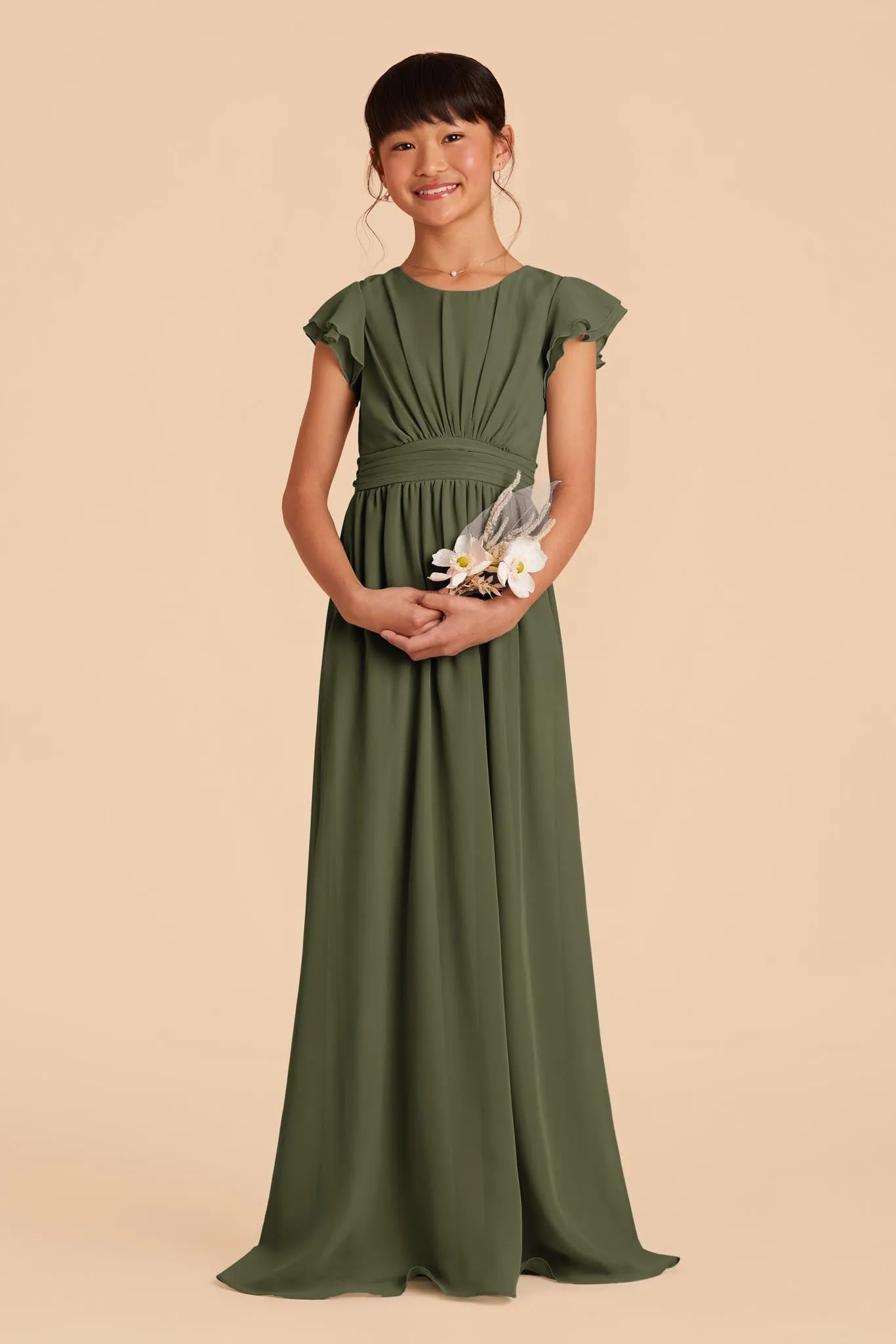 Celine Junior Dress - Olive sold by Birdy Grey product image thumbnail 3