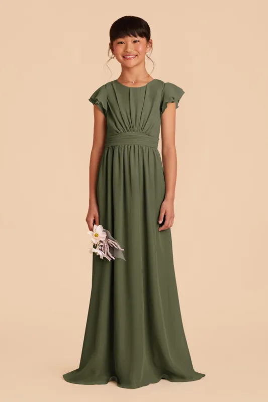 Celine Junior Dress - Olive sold by Birdy Grey