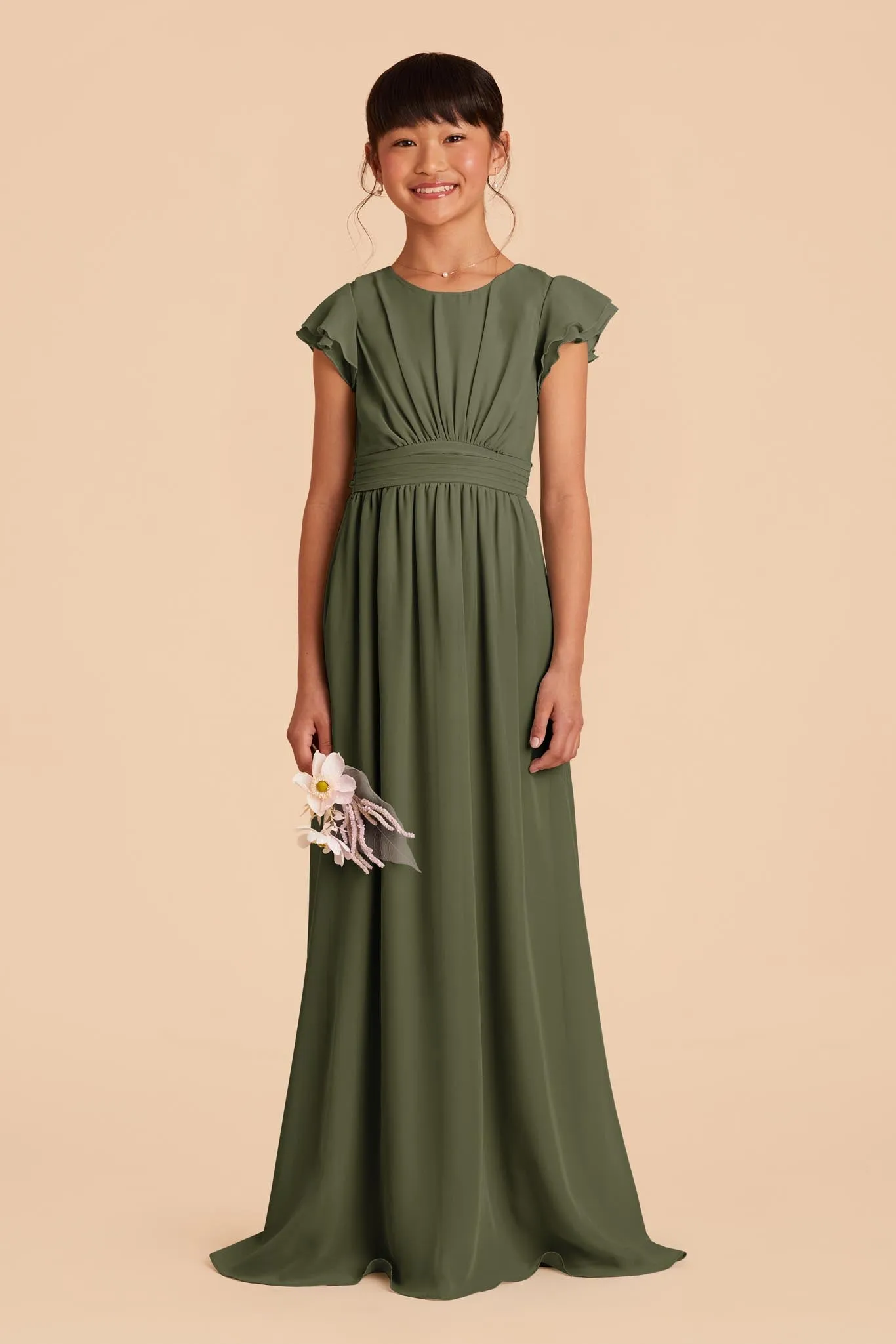 Celine Junior Dress - Olive sold by Birdy Grey