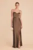 Jessica Matte Satin Dress - Mocha sold by Birdy Grey