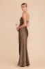 Jessica Matte Satin Dress - Mocha sold by Birdy Grey