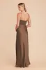 Jessica Matte Satin Dress - Mocha sold by Birdy Grey