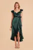 James Shiny Satin Midi Dress - Emerald sold by Birdy Grey