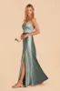 Jay Shiny Satin Dress - Sea Glass sold by Birdy Grey