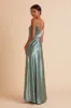 Jay Shiny Satin Dress - Sea Glass sold by Birdy Grey
