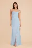 Carrie Matte Satin Dress - Mist Blue sold by Birdy Grey