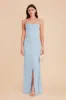 Carrie Matte Satin Dress - Mist Blue sold by Birdy Grey