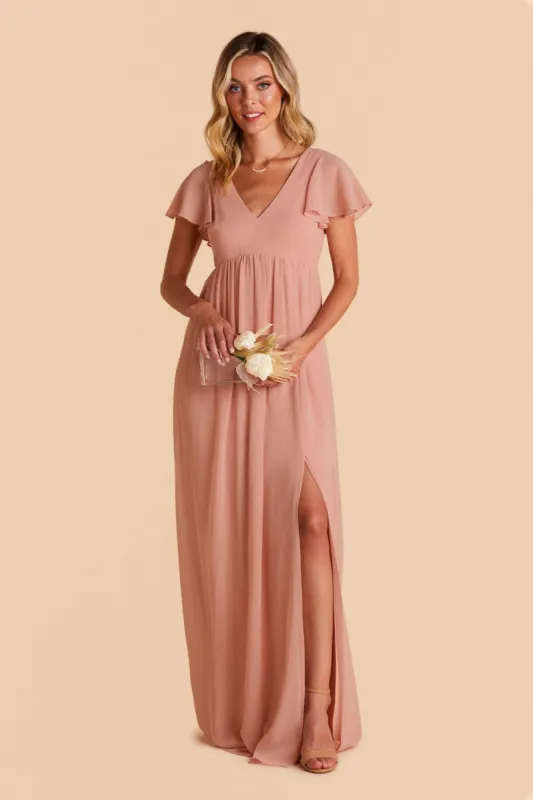 Hannah Empire Dress - Dusty Rose sold by Birdy Grey