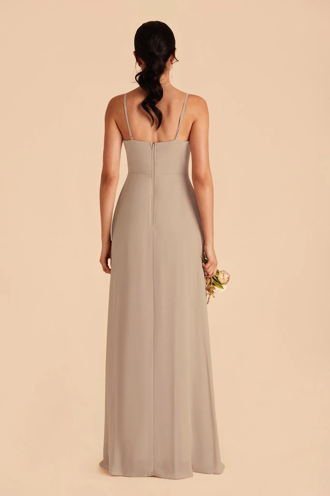 Amy Chiffon Dress - Almond sold by Birdy Grey product image thumbnail 5