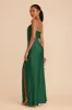Lisa Long Matte Satin Dress - Forest Green sold by Birdy Grey