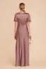 Marni Matte Satin Dress - Dark Mauve sold by Birdy Grey
