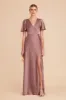 Marni Matte Satin Dress - Dark Mauve sold by Birdy Grey