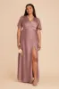 Marni Matte Satin Dress - Dark Mauve sold by Birdy Grey