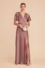 Marni Matte Satin Dress - Dark Mauve sold by Birdy Grey