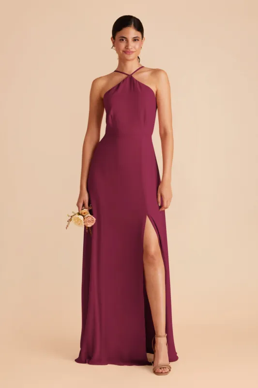 Juliet Chiffon Dress - Berry sold by Birdy Grey