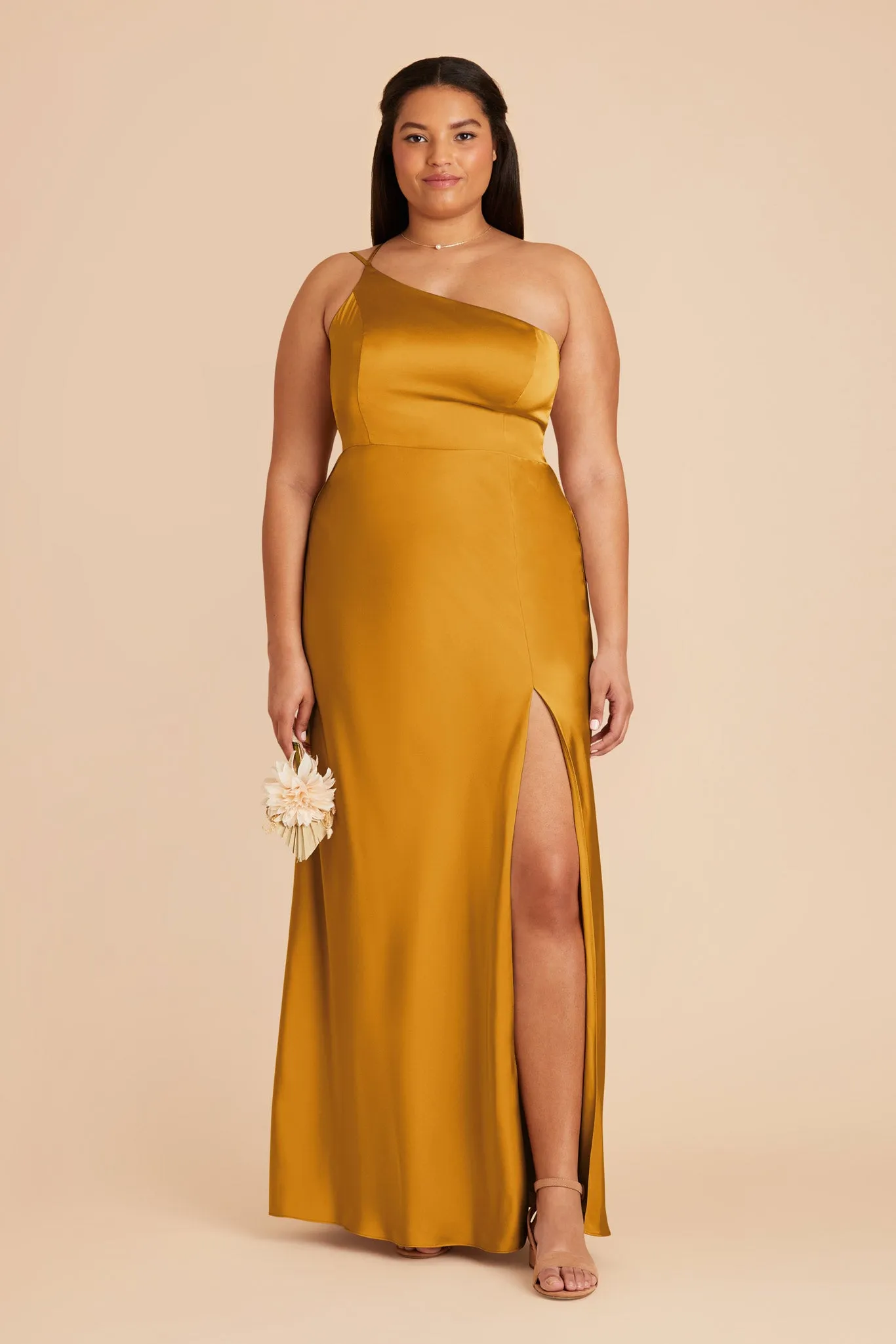 Kensie Matte Satin Dress - Butterscotch sold by Birdy Grey product image thumbnail 2