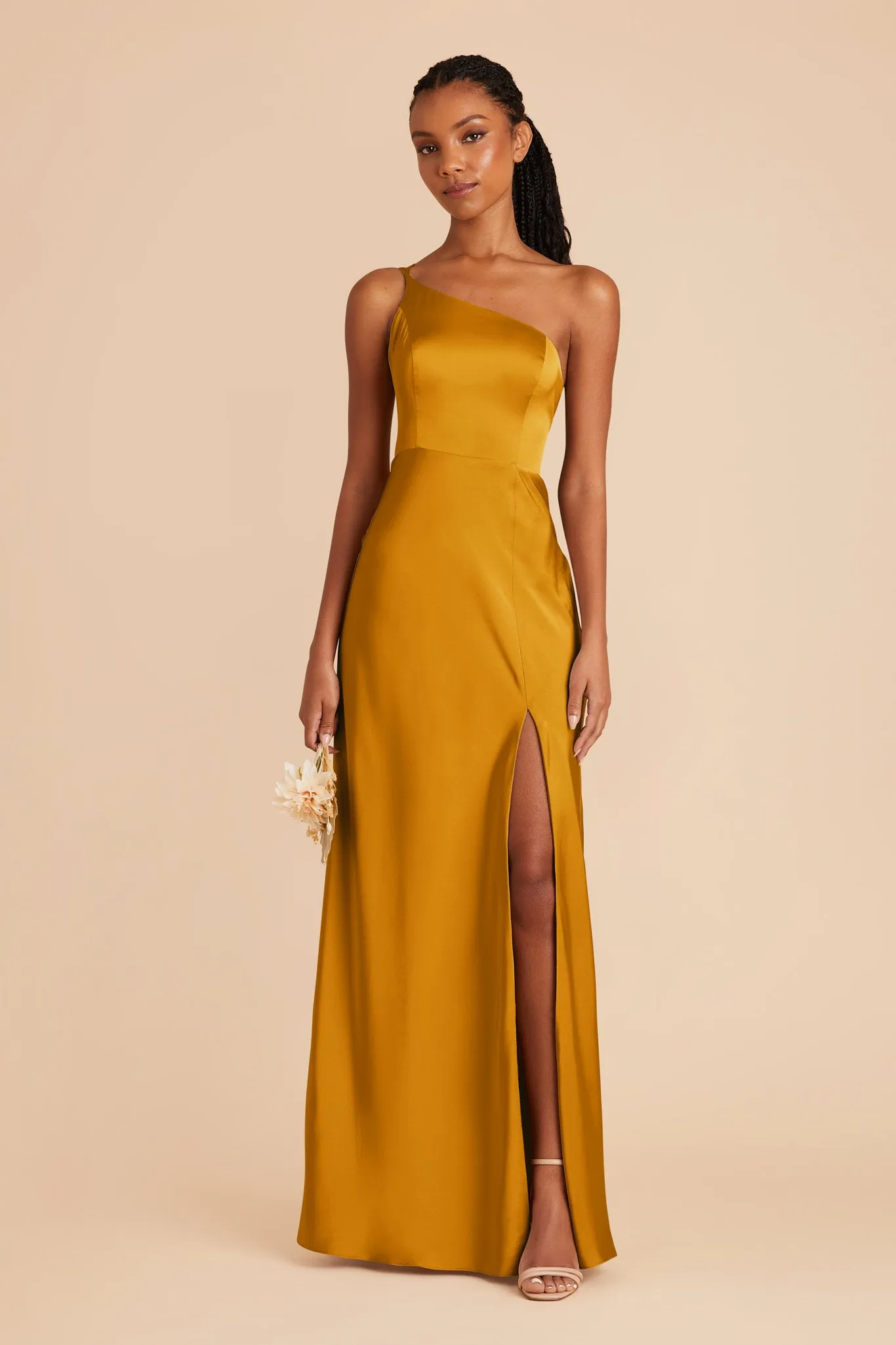 Kensie Matte Satin Dress - Butterscotch sold by Birdy Grey product image thumbnail 3