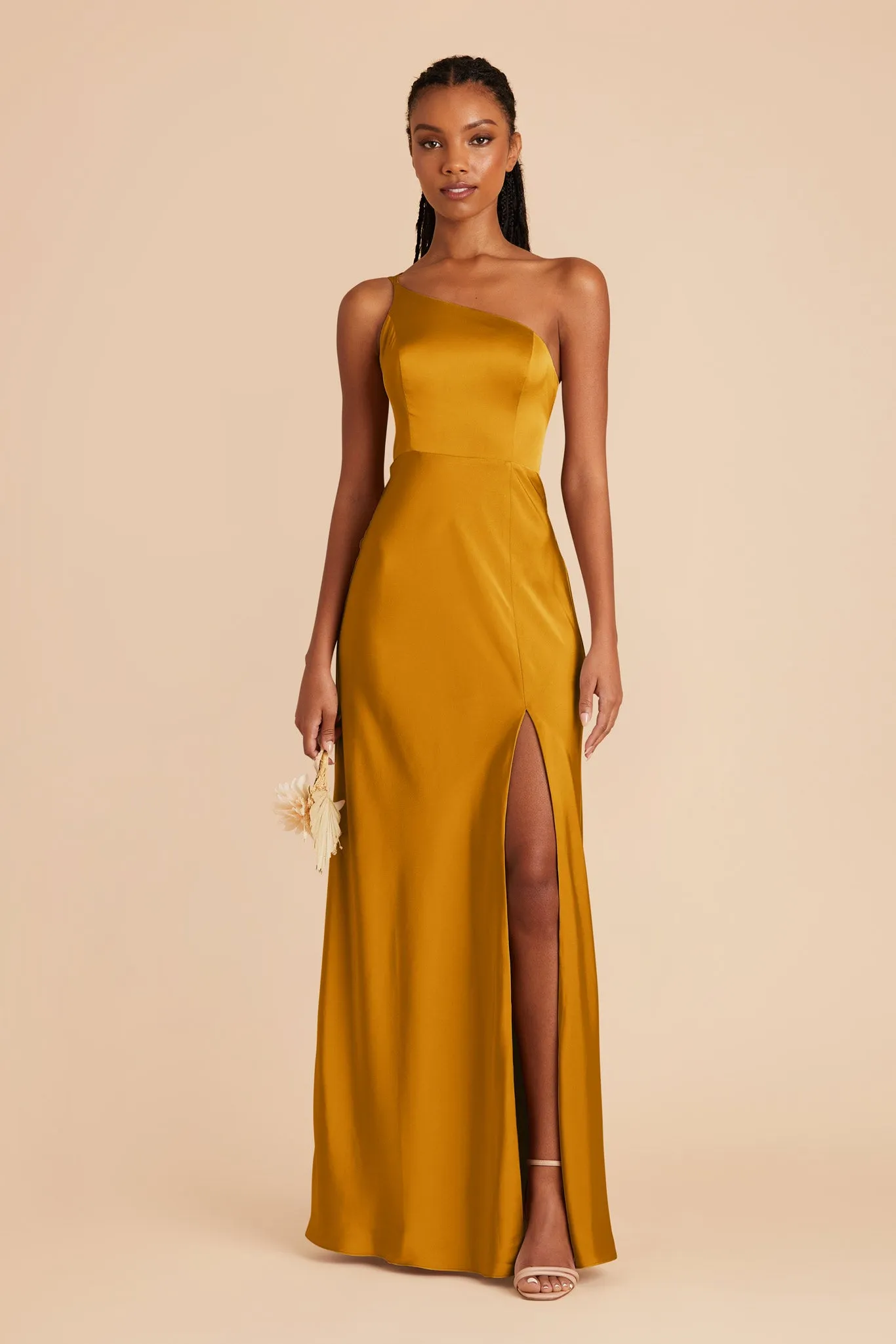 Kensie Matte Satin Dress - Butterscotch sold by Birdy Grey