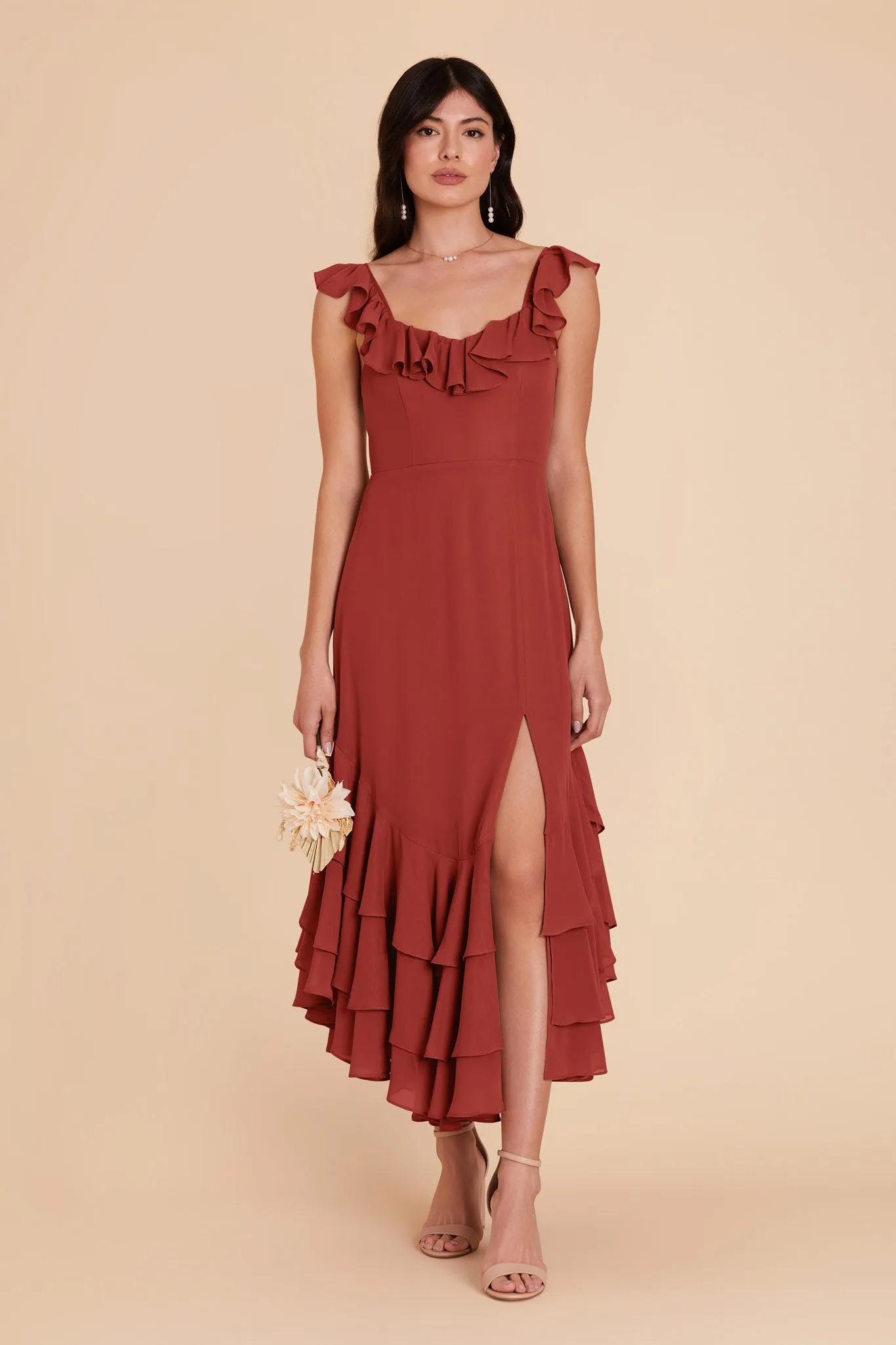 Ginny Chiffon Dress - Spice sold by Birdy Grey product image thumbnail 3